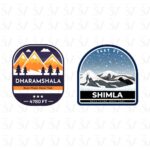Dharamshala & Shimla (Pack of 2 Stickers)