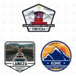 Spiti villages sticker set