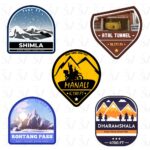 Himachal stickers with Shimla, Manali and Rohtang designs