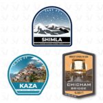 Himalayan stickers with Shimla, Kaza and Chicham Bridge designs