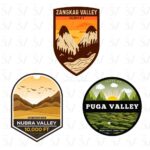 Ladakh stickers with Zanskar, Nubra and Puga Valley designs