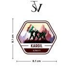 Stick The Vibe, Spiti 01 Vinyl - Decals - Peel & Stick, Sticker for Bike | Helmet | Laptop | Wall Etc. - 3 Inch X 3 Inch (Each) - Pack of 5 - Image 2