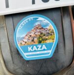 Kaza 12,500 FT sticker showing the hilltop Ki Monastery and 'Been There, Done That'.