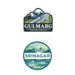 Gulmarg and Srinagar destination stickers