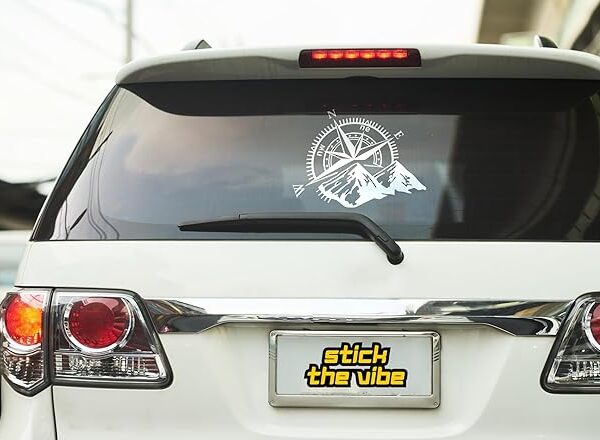 Mountains Compass Sticker for Cars
