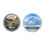 Ladakh stickers with Mig La and Khardung La designs