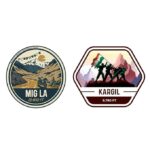 Ladakh stickers with Mig La and Kargil designs