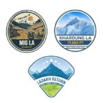 Ladakh adventure stickers with Mig La and Khardung La