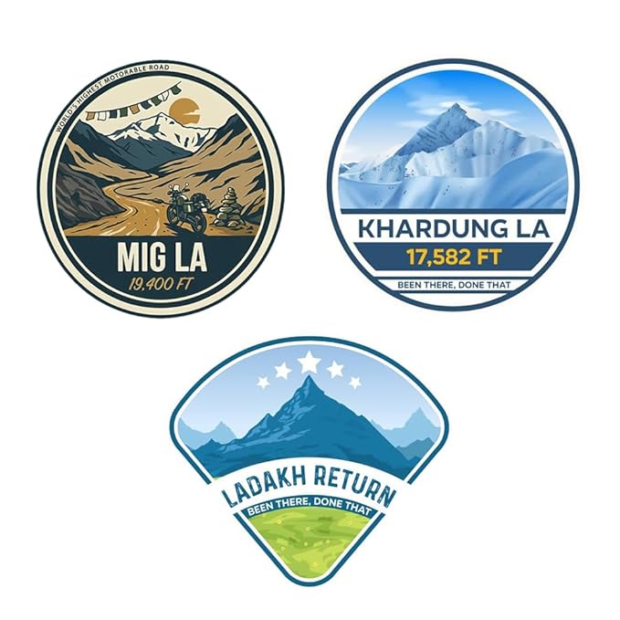 61X6DNuCohL._SX679_ Mig La, Khardung La & Ladakh Return (Pack of 3) - Image 1