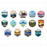 Ladakh adventure sticker pack with mountain destinations
