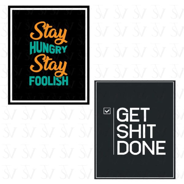 Motivational Quotation Poster (Design 7 (Pack of 2)