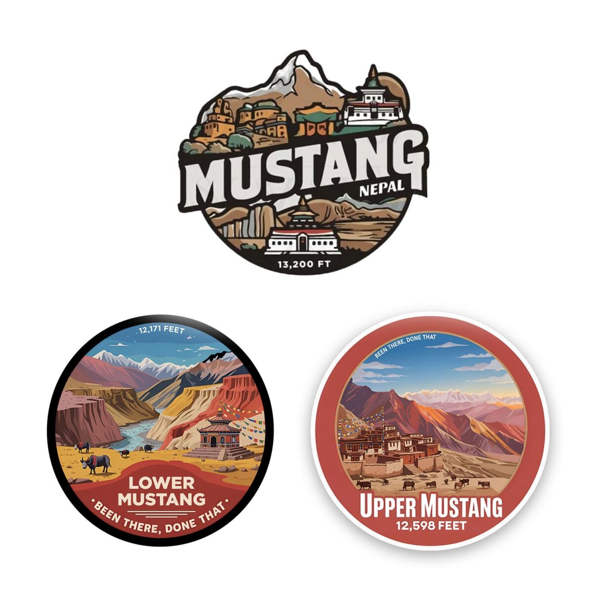 71QRNJy-6oL._SL1500_ Mustang, Lower Mustang & Upper Mustang (Pack of 3 Stickers) - Image 1