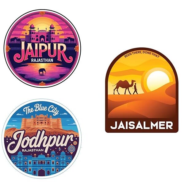 Jaipur, Jodhpur, Jaisalmer - The Royal Trio of Rajasthan ( Pack of 3 )